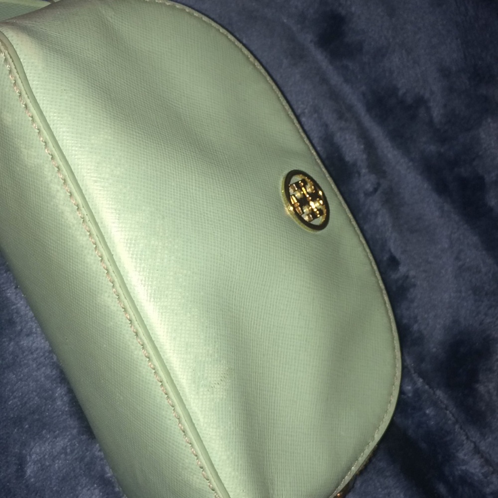 Teal Tory burch clutch